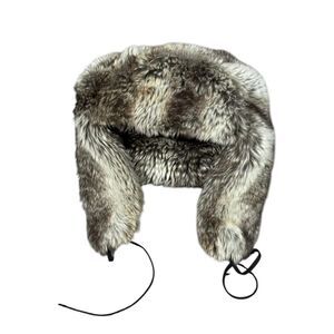 Accessories Trapper Women's Brown Faux Fur Windproof Ear Flaps Winter Warmer Hat